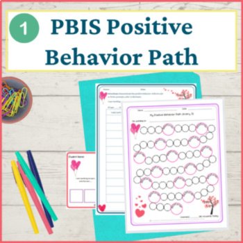 Valentines Day Student Behavior Intervention Tools Daily Behavior Support Visual, image 2