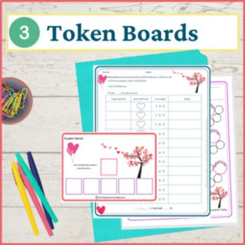 Valentines Day Student Behavior Intervention Tools Daily Behavior Support Visual, image 4