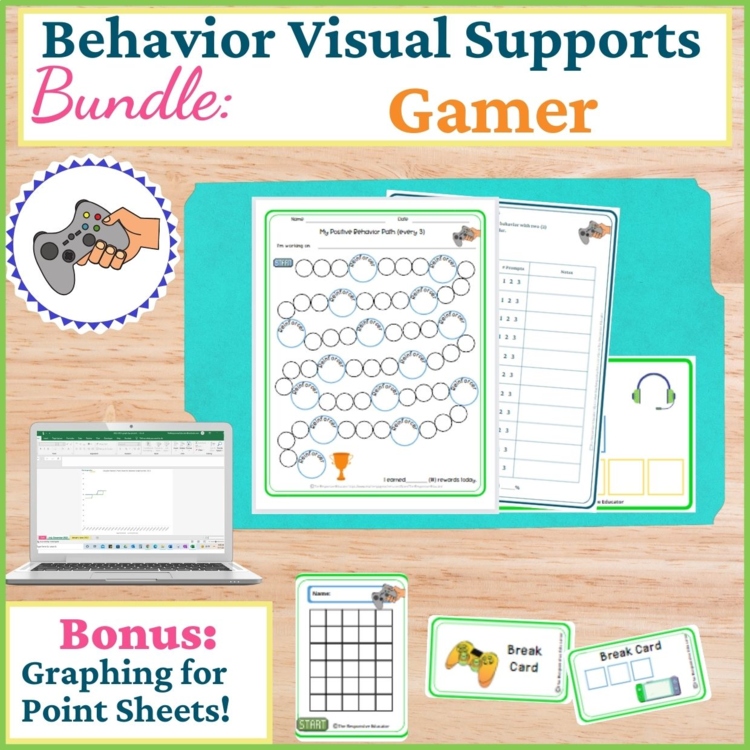 Gamer Student Behavior Intervention Tools Daily Behavior Support Visuals