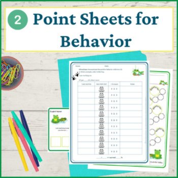 Frog Student Behavior Intervention Tools Daily Behavior Support Visuals, image 3