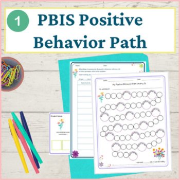 Flower Student Behavior Intervention Tools Daily Behavior Support Visuals, image 2