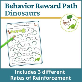 Dinosaur Student Behavior Intervention Tools Daily Behavior Support Visuals, image 2
