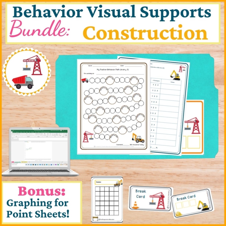 Construction Student Behavior Intervention Tools Daily Behavior Support Visuals