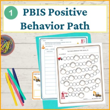 Construction Student Behavior Intervention Tools Daily Behavior Support Visuals, image 2