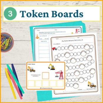 Construction Student Behavior Intervention Tools Daily Behavior Support Visuals, image 4