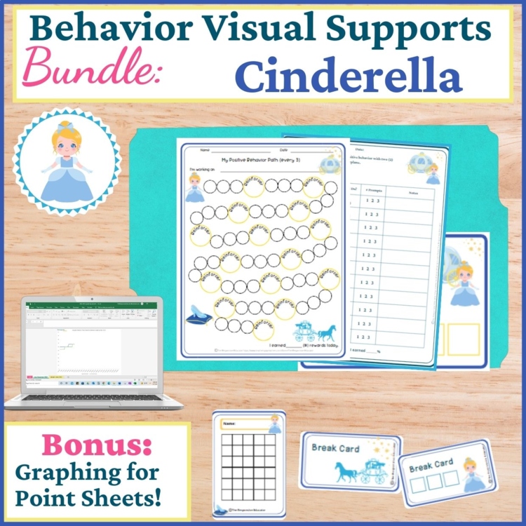 Cinderella Student Behavior Intervention Tools Daily Behavior Support Visuals