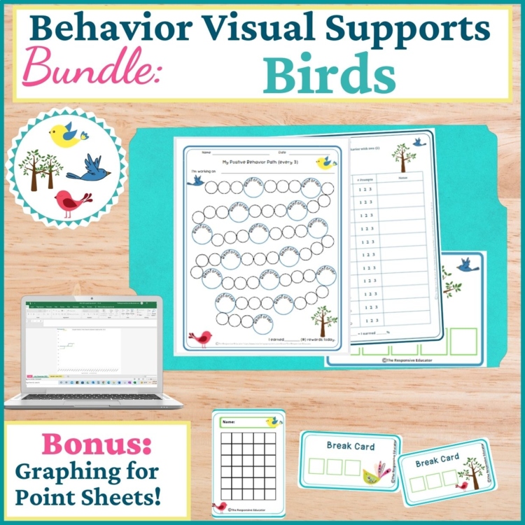 Bird Student Behavior Intervention Tools Daily Behavior Support Visuals