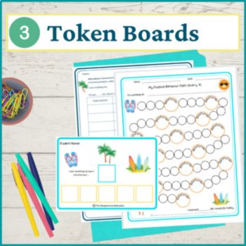 Beach Student Behavior Intervention Tools Daily Behavior Support Visuals, image 4