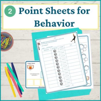 Basketball Student Behavior Intervention Tools Daily Behavior Support Visuals, image 3