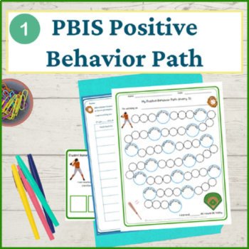 Baseball Student Behavior Intervention Tools Daily Behavior Support Visuals, image 2