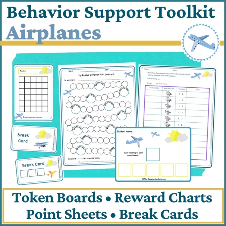 Airplane Student Behavior Intervention Tools Daily Behavior Support Visuals