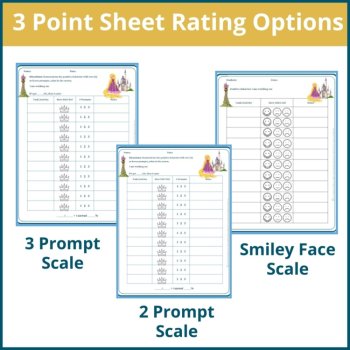 Rapunzel Student Behavior Point Sheet Daily Behavior Goal Data Editable Chart, image 2