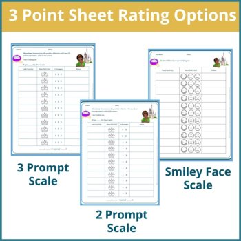 Bayou Princess Student Behavior Point Sheet Daily Behavior Goal Data Editable, image 2