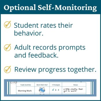 Kittens Student Behavior Point Sheet Daily Behavior Goal Data Editable Chart, image 4