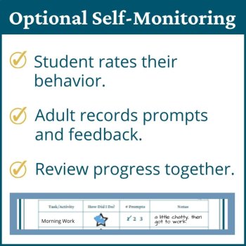 Unicorns Student Behavior Point Sheet Daily Behavior Goal Data Editable Chart, image 4