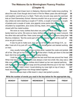 The Washingtons Go to Birmingham Science of Reading Fluency Passages Grades 3-8, image 3