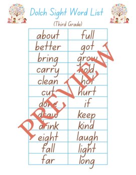 Dolch 3rd Grade Sight Words: Engaging Practice & Progress Tracker, image 2