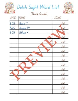 Dolch 3rd Grade Sight Words: Engaging Practice & Progress Tracker, image 3