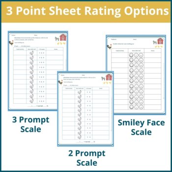 Farm Student Behavior Point Sheet Daily Behavior Goal Data Editable Chart, image 2