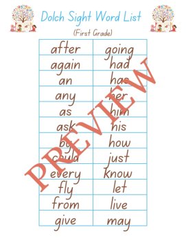 Dolch First Grade Sight Words: Engaging Activities & Progress Tracking, image 2