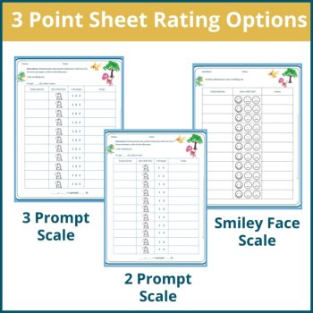 Dino Babies Student Behavior Point Sheet Daily Behavior Goal Data Editable Chart, image 2