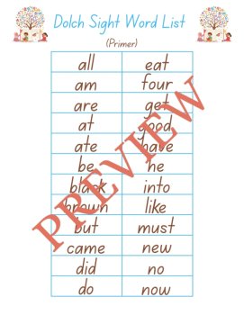 Back to School: Engaging Sight Word Games & Progress Monitoring (Dolch Primer), image 2