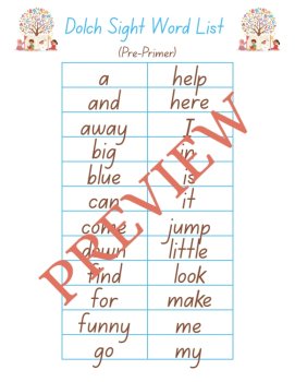 Master Dolch Pre-Primer Sight Words  Assessment & Practice Tool for ELA Success!, image 2