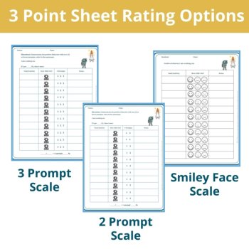 Astronaut Student Behavior Point Sheet Daily Behavior Goal Data Editable Chart, image 2