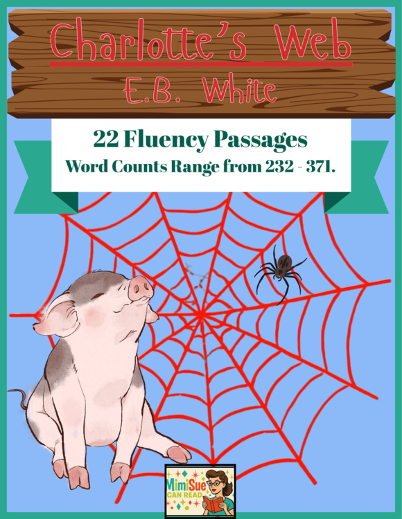 Science of Reading Fluency Passages: Charlotte's Web Novel Study (Grades 3-7)