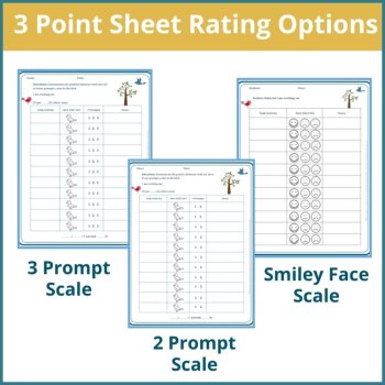Birds Student Behavior Point Sheet Daily Behavior Goal Data Editable Chart, image 2