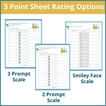 Beach Student Behavior Point Sheet Daily Behavior Goal Data Editable Chart, image 2