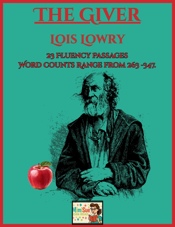 The Giver 23 Novel Fluency Passages: Chapter-by-Chapter
