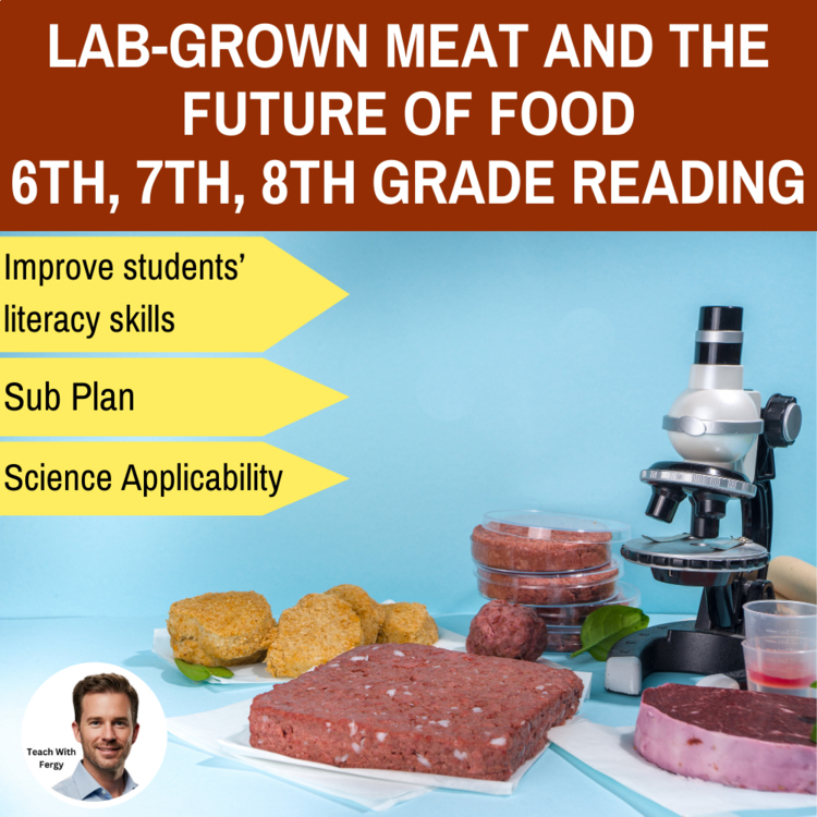 Lab-Grown Meat and the Future of Food Reading | 6th, 7th, 8th Grade