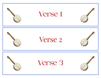 Lyric Sequencing Game Cards-Oh Susanna (Hands-On Literacy & Music) Grades 1-6, image 3