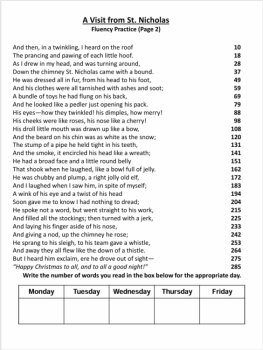 Reading Fluency Bundle TEXAS NIGHT BEFORE/TAMALES/VISIT ST. NICK Boost Fluency, image 2
