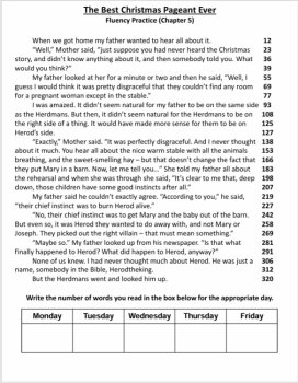 Reading Fluency Bundle GRINCH/CHRISTMAS PAGEANT/HOUSE WITHOUT Boost Fluency, image 3