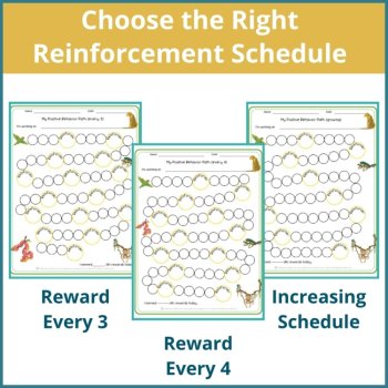 Jungle Student Daily Behavior Incentive Reward Chart Student Reinforcement, image 2