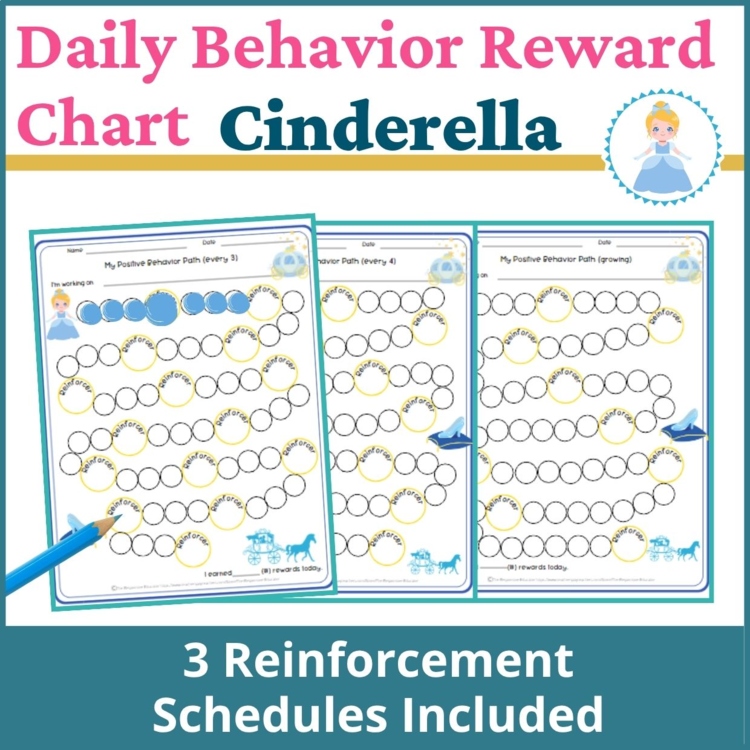Cinderella Student Daily Behavior Incentive Reward Chart Student Reinforcement