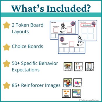 Hockey Student Behavior Token Board Reinforcement I Am Working For Reward System, image 2