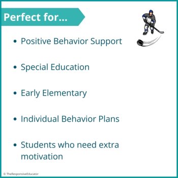 Hockey Student Behavior Token Board Reinforcement I Am Working For Reward System, image 4