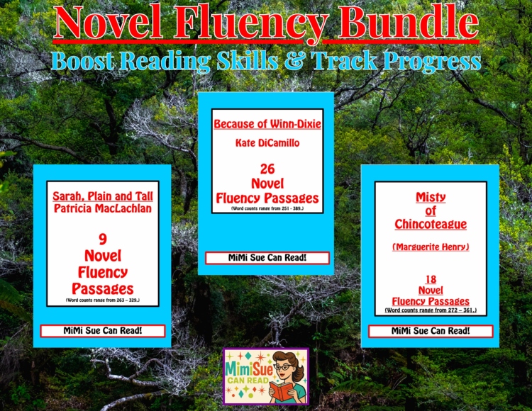 Reading Fluency Bundle WINN DIXIE/MISTY/SARAH Boost Fluency & Comprehension
