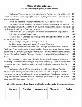 Reading Fluency Bundle WINN DIXIE/MISTY/SARAH Boost Fluency & Comprehension, image 3
