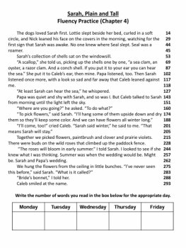 Reading Fluency Bundle WINN DIXIE/MISTY/SARAH Boost Fluency & Comprehension, image 4