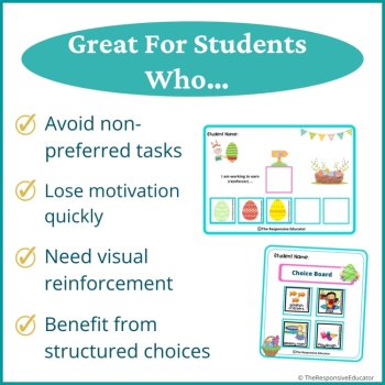 Easter Student Behavior Token Board I Am Working For Reward System, image 3