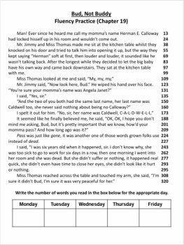 Reading Fluency Bundle HOLES/HATCHET/BUD NOT BUDDY Boost Fluency & Comprehension, image 4