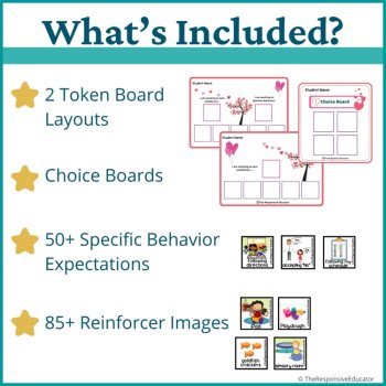 Valentine's Day Student Behavior Token Board I Am Working For Reward System, image 2