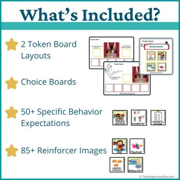 Singers Student Behavior Token Board I Am Working For Reward System, image 2