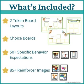 Jungle Student Behavior Token Board Reinforcement I Am Working For Reward System, image 2