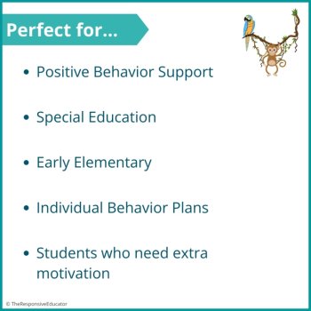 Jungle Student Behavior Token Board Reinforcement I Am Working For Reward System, image 4