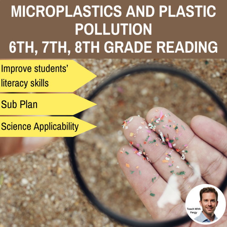 Microplastics & Plastic Pollution Reading | 6th, 7th, 8th Grade | Human Impact